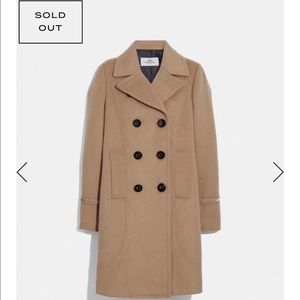 Coach Tailored wool coat ,like new!